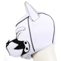 Kinky Puppy Cagoule PUPPY FOX Néoprène Noir-Blanc